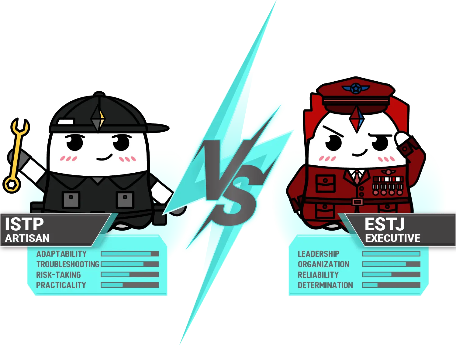 ISTP vs. ESTJ: İstehsalçı ilə İcraçı